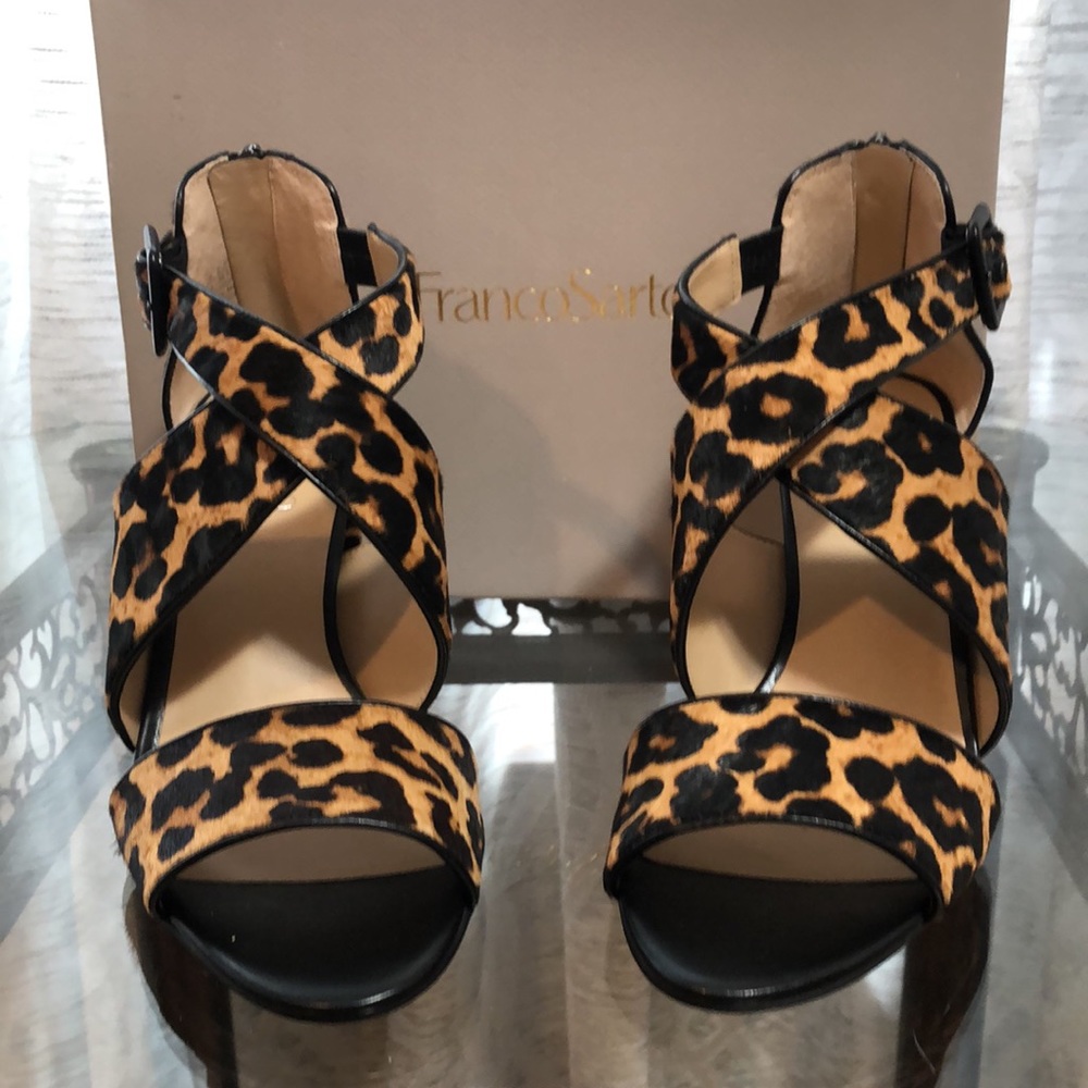Animal Print High Heel Dress Sandal